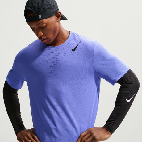 NIKE - Dri-FIT ADV AeroSwift Ss Top Erkek Mor Tişört