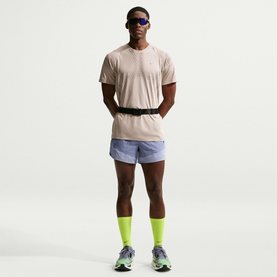 Dri-FIT ADV Stride Ss Top Erkek Kahverengi Tişört