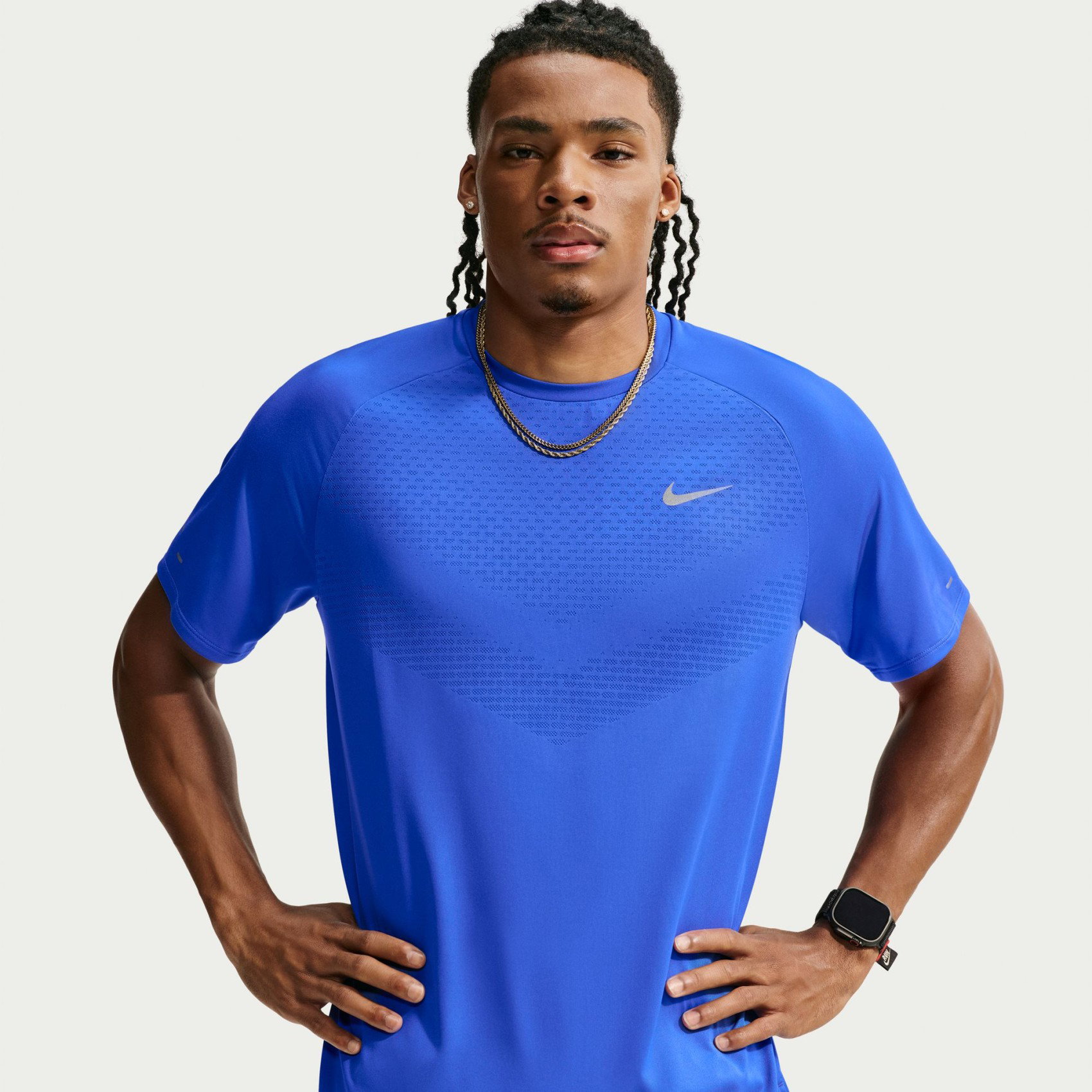 Nike Dri-FIT ADV Stride Ss Top Erkek Mavi Tişört HV5203-405