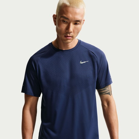 NIKE - Dri-FIT ADV Stride Ss Top Erkek Mavi Tişört