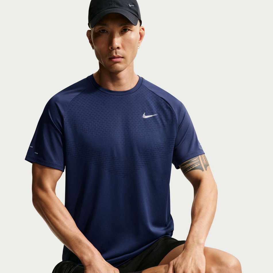 Dri-FIT ADV Stride Ss Top Erkek Mavi Tişört
