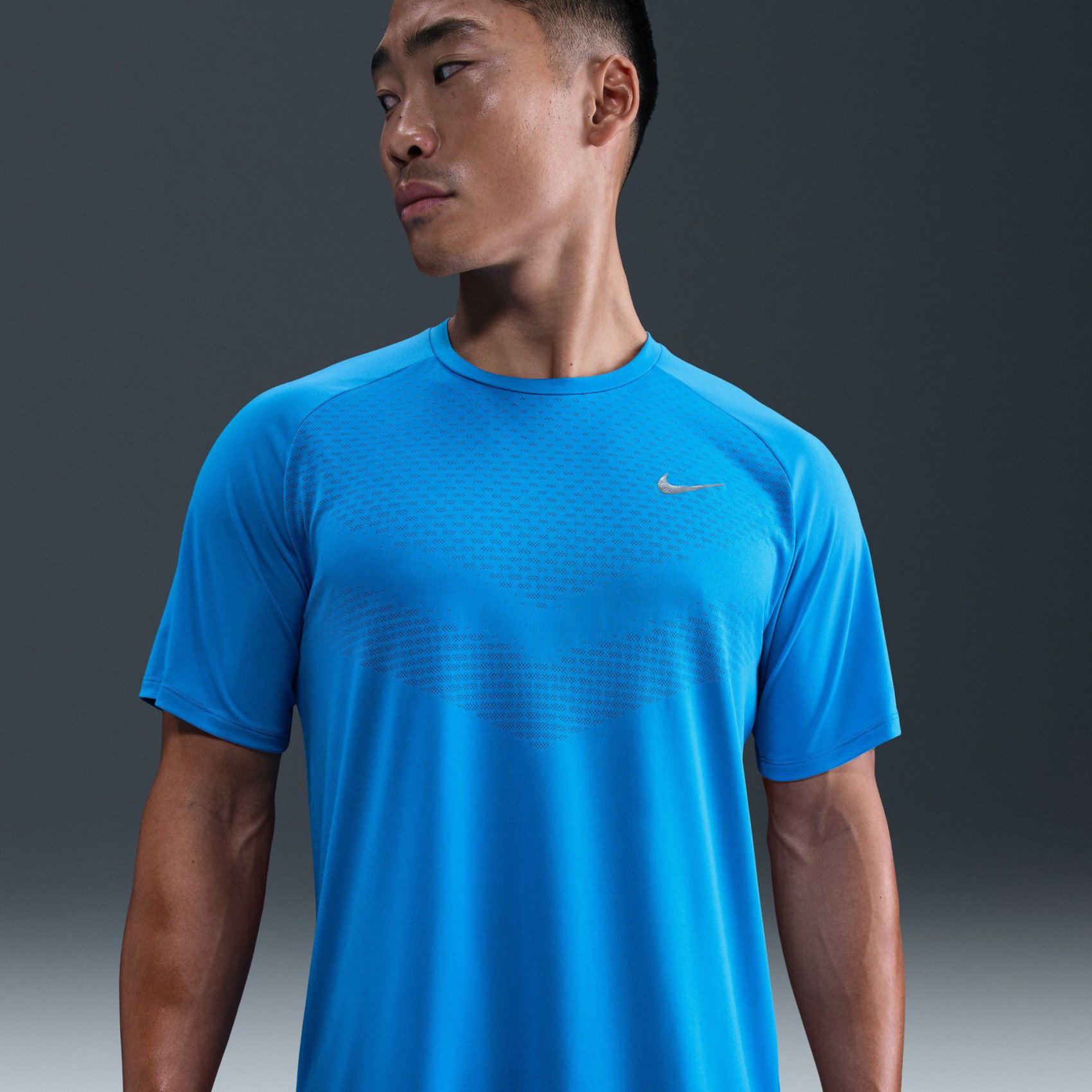 Nike Dri-FIT ADV Stride SS Top Erkek Mavi Tişört HV5203-446