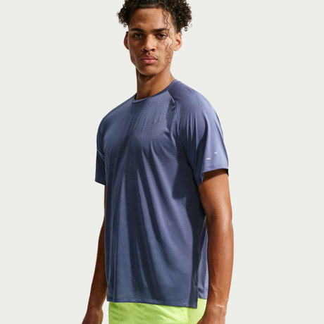 NIKE - Dri-FIT ADV Stride Ss Top Erkek Mavi Tişört