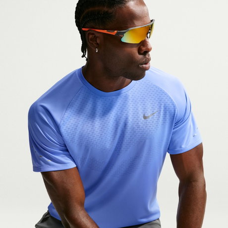 NIKE - Dri-FIT ADV Stride Ss Top Erkek Mavi Tişört