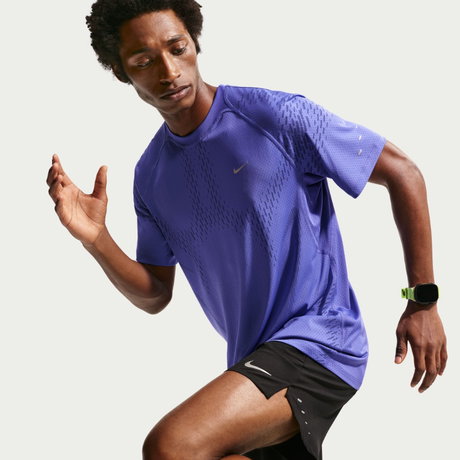 NIKE - Dri-FIT ADV Stride Ss Top Erkek Mavi Tişört