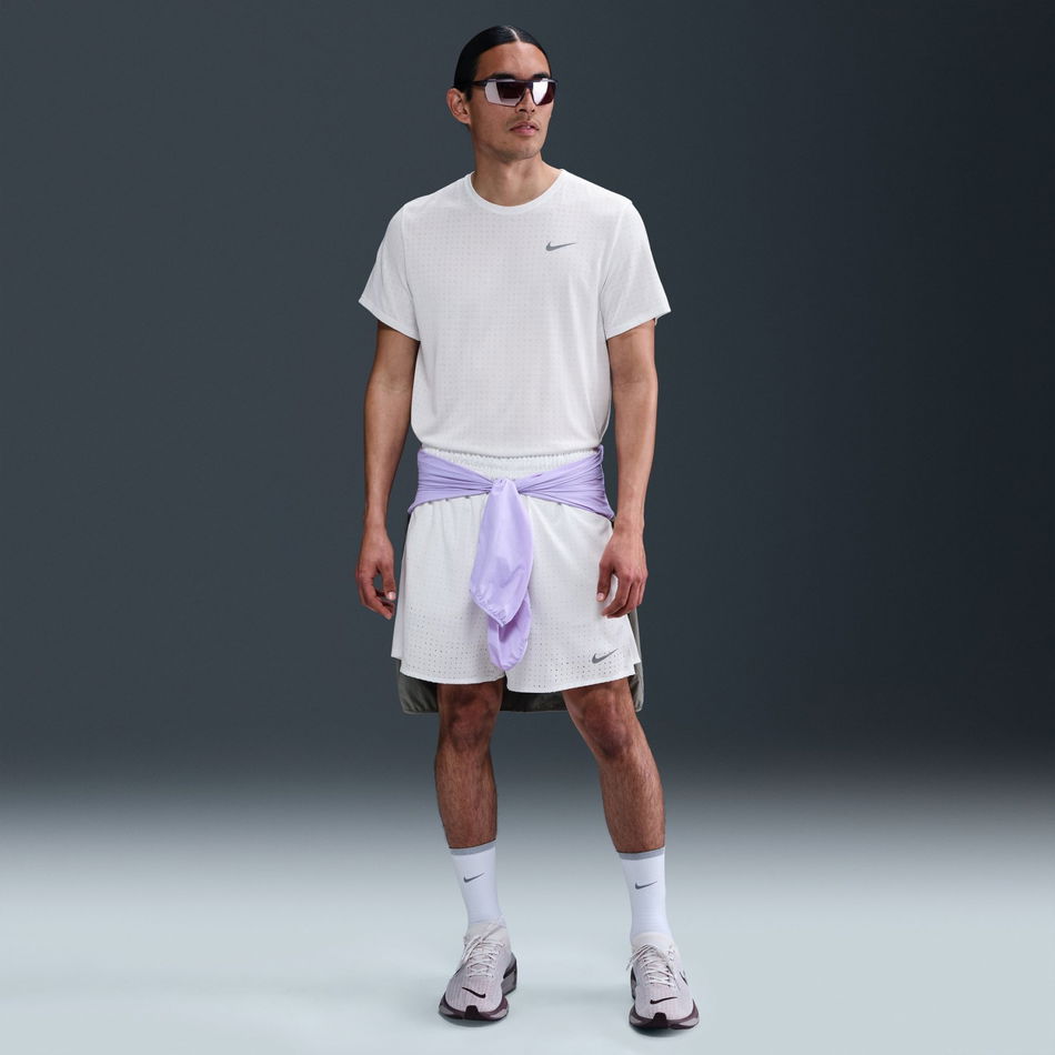 Dri-FIT Breathe Miler SS Top Erkek Beyaz Tişört