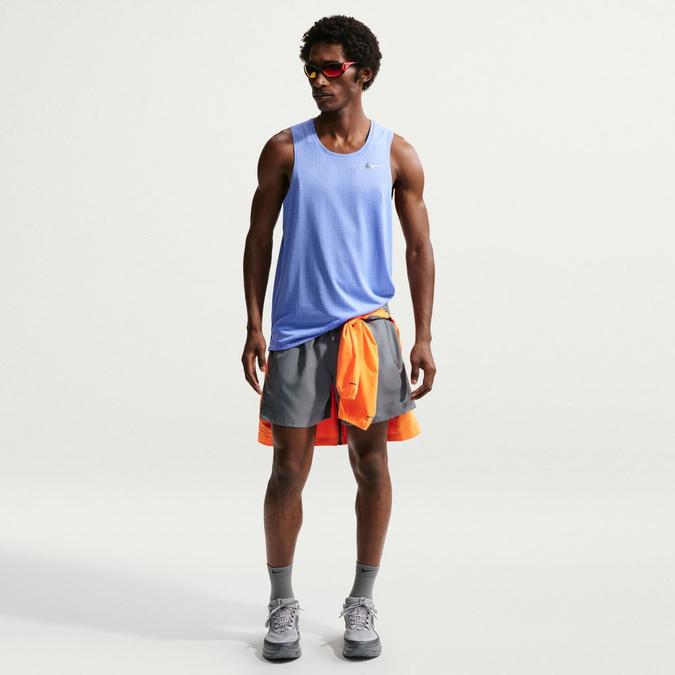Dri-FIT Breathe Miler Tank Erkek Mavi Atlet