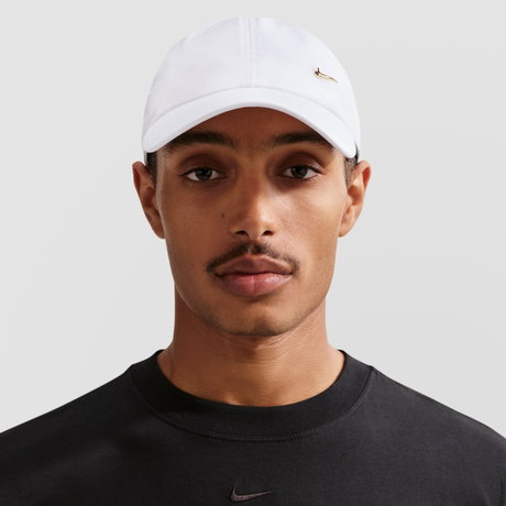 NIKE - Dri-FIT Club Cap Metal Swoosh L Beyaz Şapka