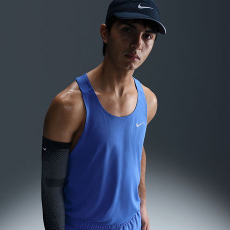 NIKE - Dri-FIT Fast Singlet Erkek Mavi Atlet