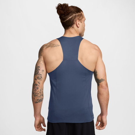 NIKE - Dri-FIT Fast Singlet Erkek Mavi Atlet (1)