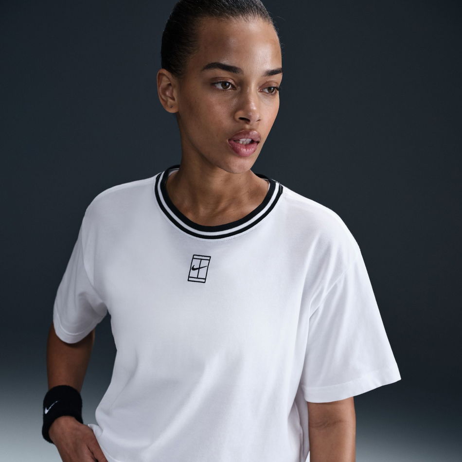 Dri-FIT Heritage SS Crop Tee Kadın Beyaz Tişört