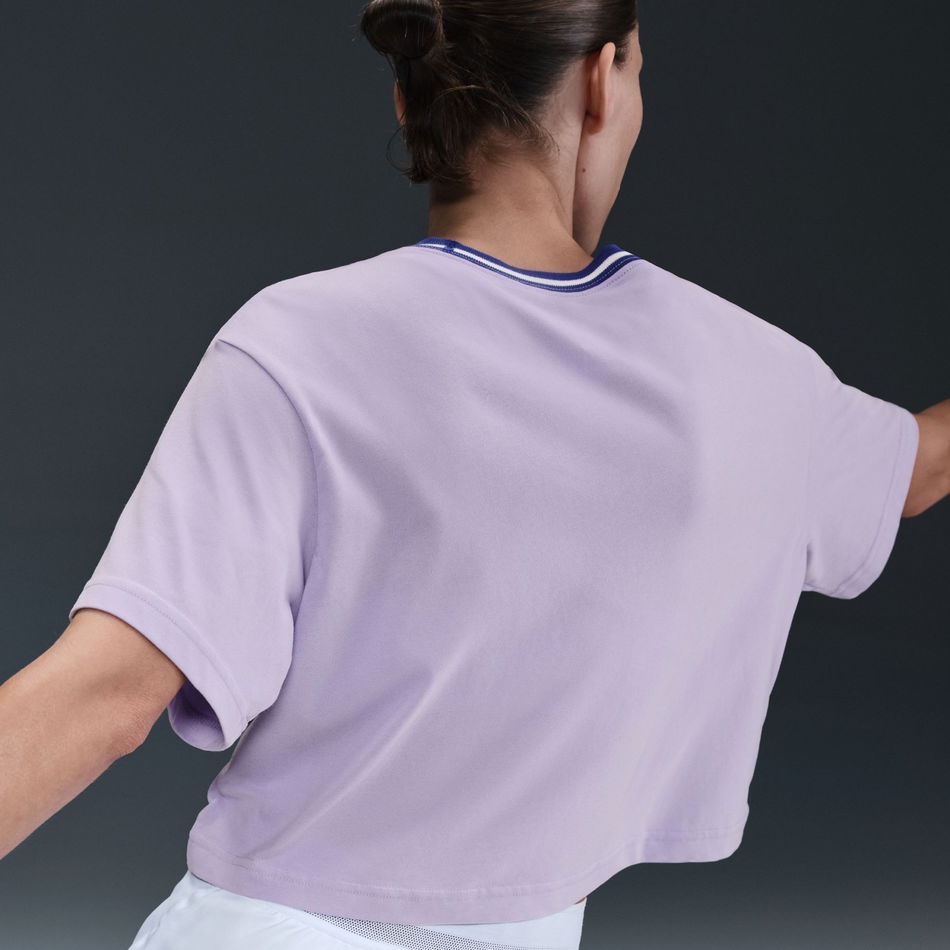 Dri-FIT Heritage SS Crop Tee Kadın Mor Tişört