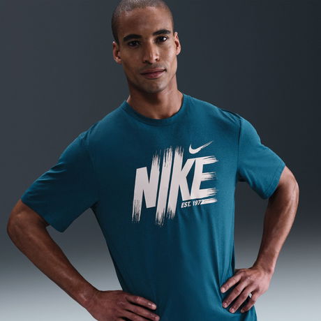 NIKE - Dri-FIT Hyverse GFX Erkek Mavi Tişört