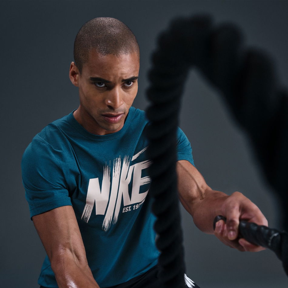 Dri-FIT Hyverse GFX Erkek Mavi Tişört
