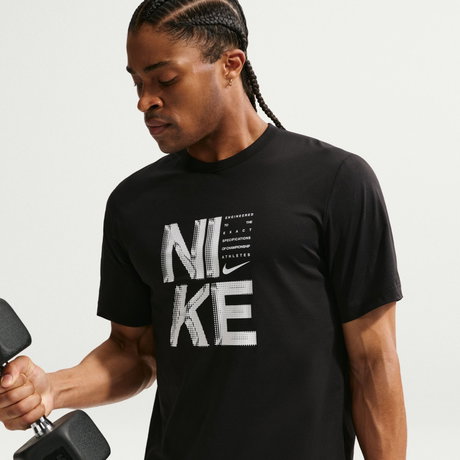 NIKE - Dri-FIT Hyverse Gfx Fill Ss Erkek Siyah Tişört