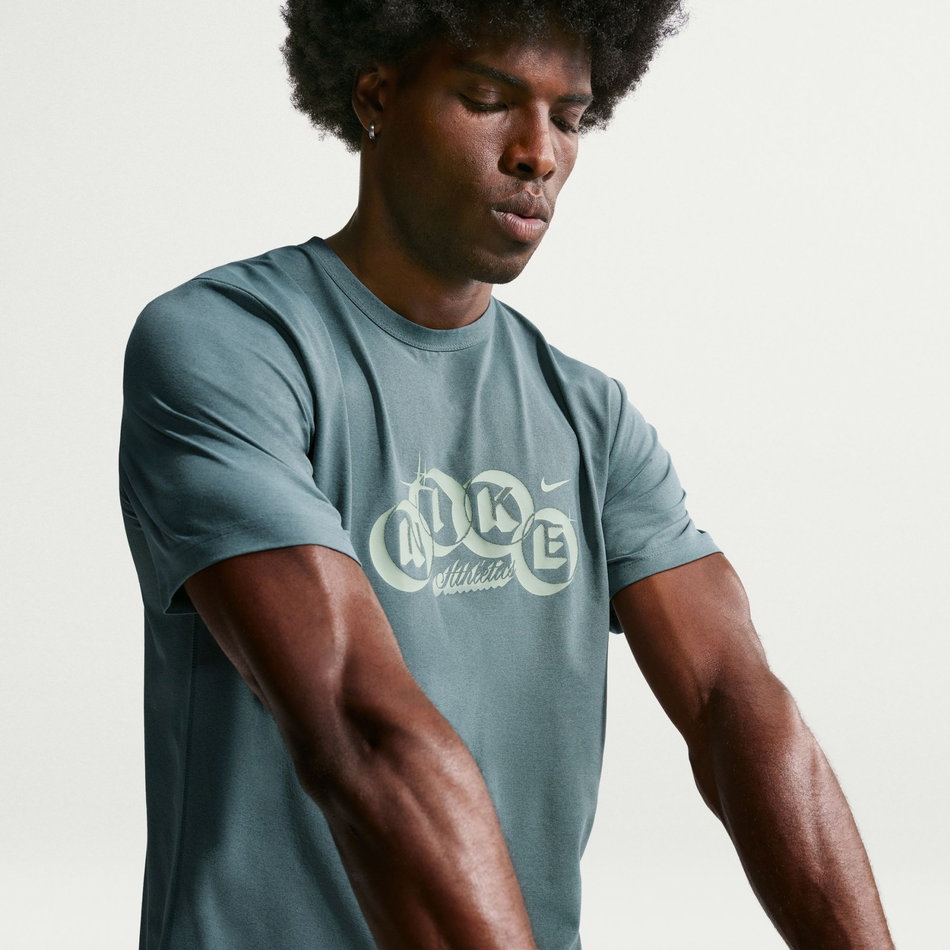 Dri-FIT Hyverse Gfx Ss Top Erkek Yeşil Tişört