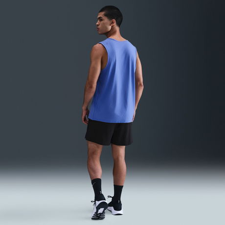 NIKE - Dri-FIT Hyverse Tank Erkek Mavi Atlet (1)