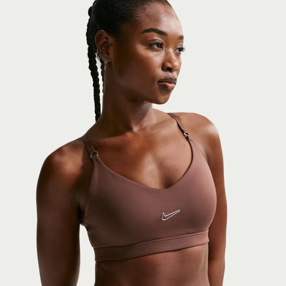 Dri-FIT Indy Bra Pedli Kadın Kahverengi Sporcu Sütyeni