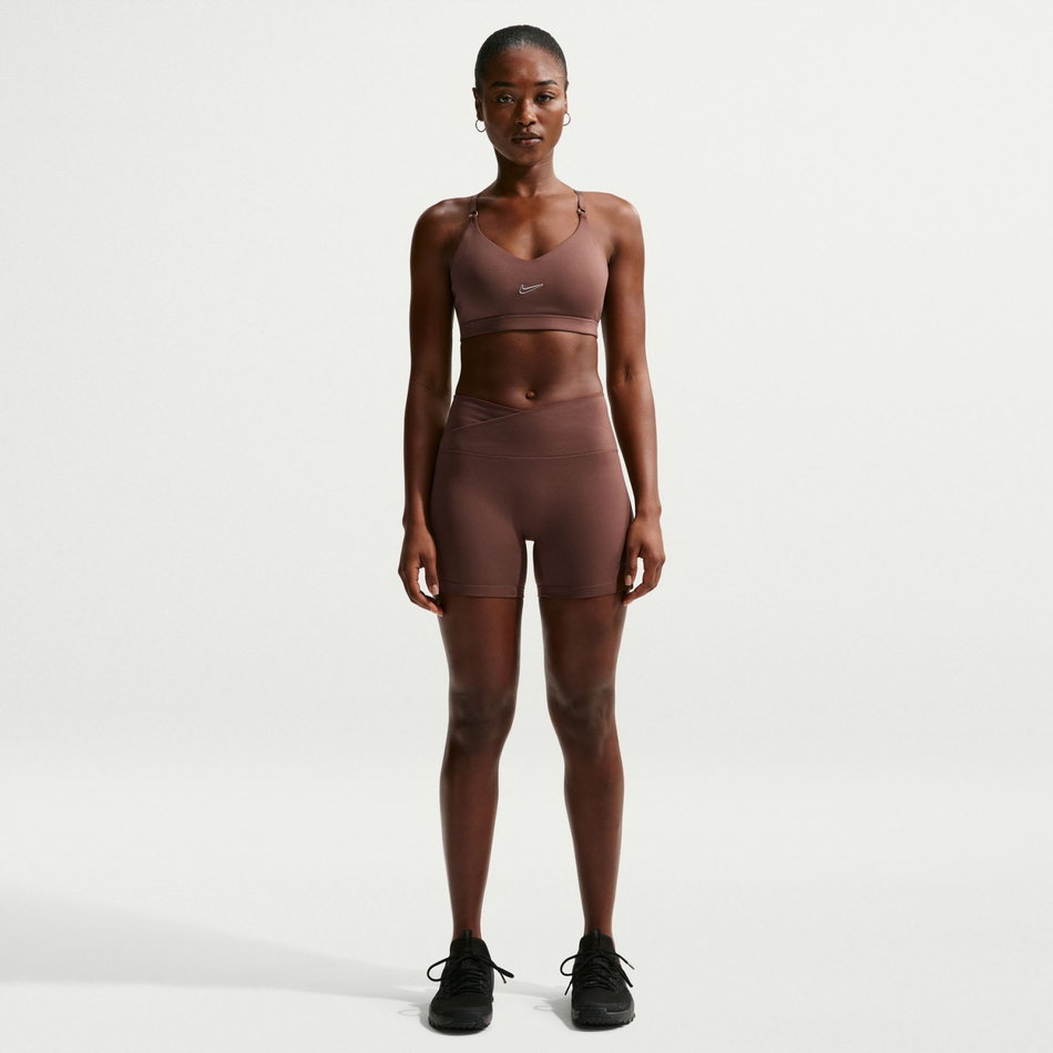 Dri-FIT Indy Bra Pedli Kadın Kahverengi Sporcu Sütyeni
