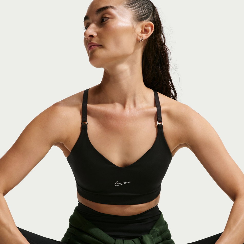 Dri-FIT Indy Bra Pedli Kadın Siyah Sporcu Sütyeni