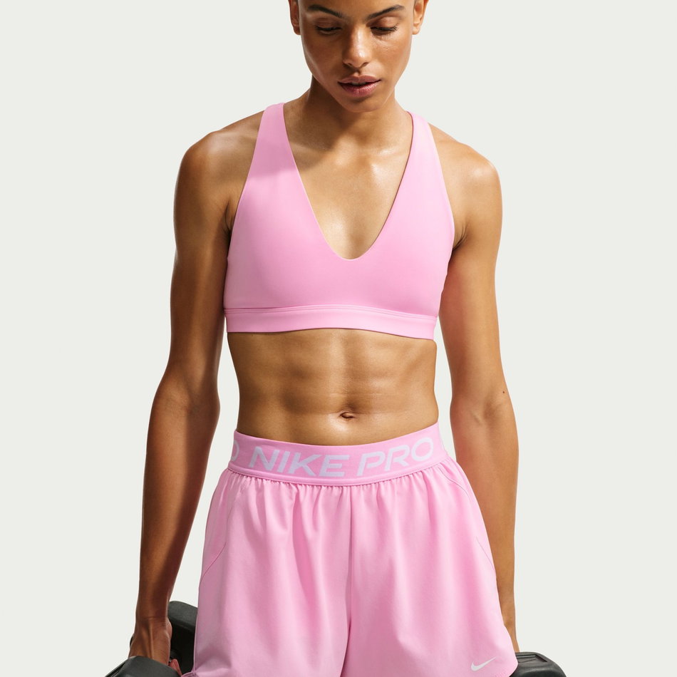 Dri-FIT Indy Strappy Bra Kadın Pembe Sporcu Sütyeni