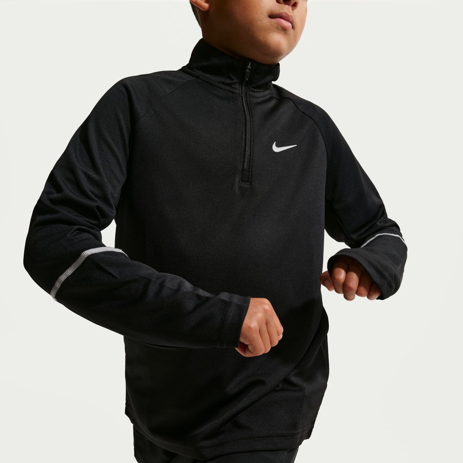 Dri-FIT Miler Hz Top Çocuk Siyah Sweatshirt