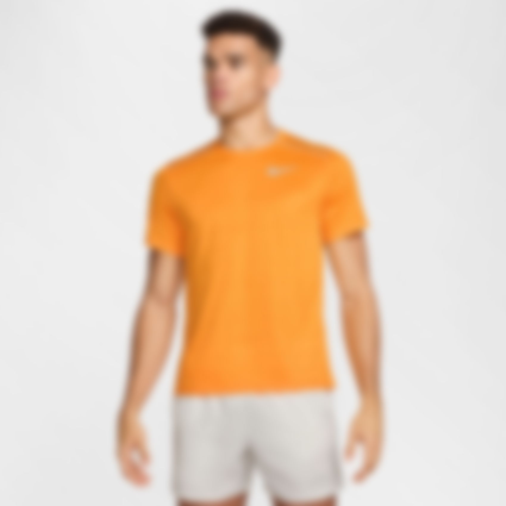 NIKE - Dri-FIT Miler SS Erkek Turuncu Tişört