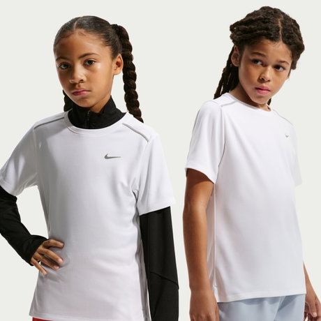 NIKE - Dri-FIT Miler Ss Top Çocuk Beyaz Tişört