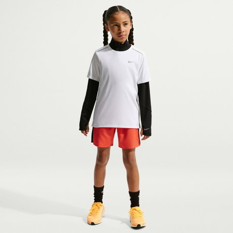 NIKE - Dri-FIT Miler Ss Top Çocuk Beyaz Tişört (1)