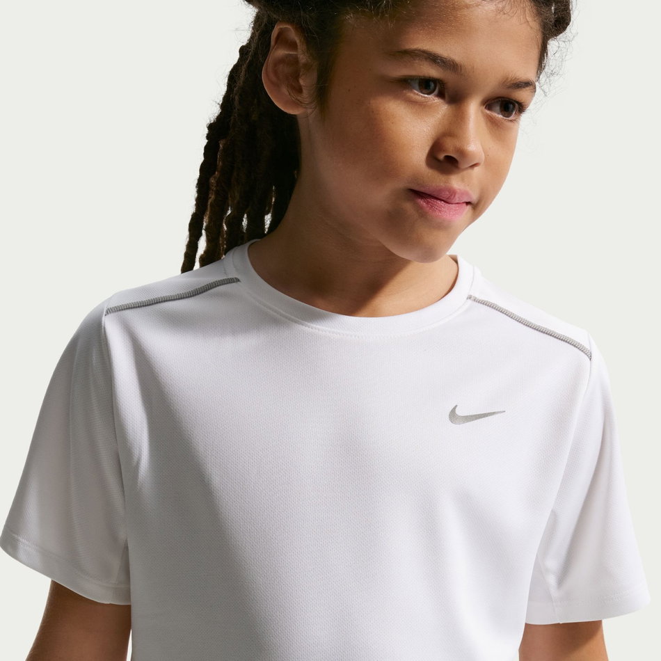 Dri-FIT Miler Ss Top Çocuk Beyaz Tişört
