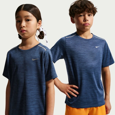 NIKE - Dri-FIT Miler Ss Top Çocuk Mavi Tişört