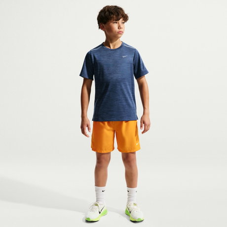 NIKE - Dri-FIT Miler Ss Top Çocuk Mavi Tişört (1)