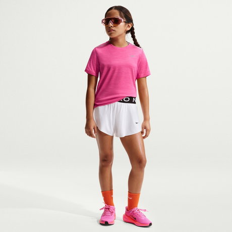 NIKE - Dri-FIT Miler Ss Top Çocuk Pembe Tişört (1)