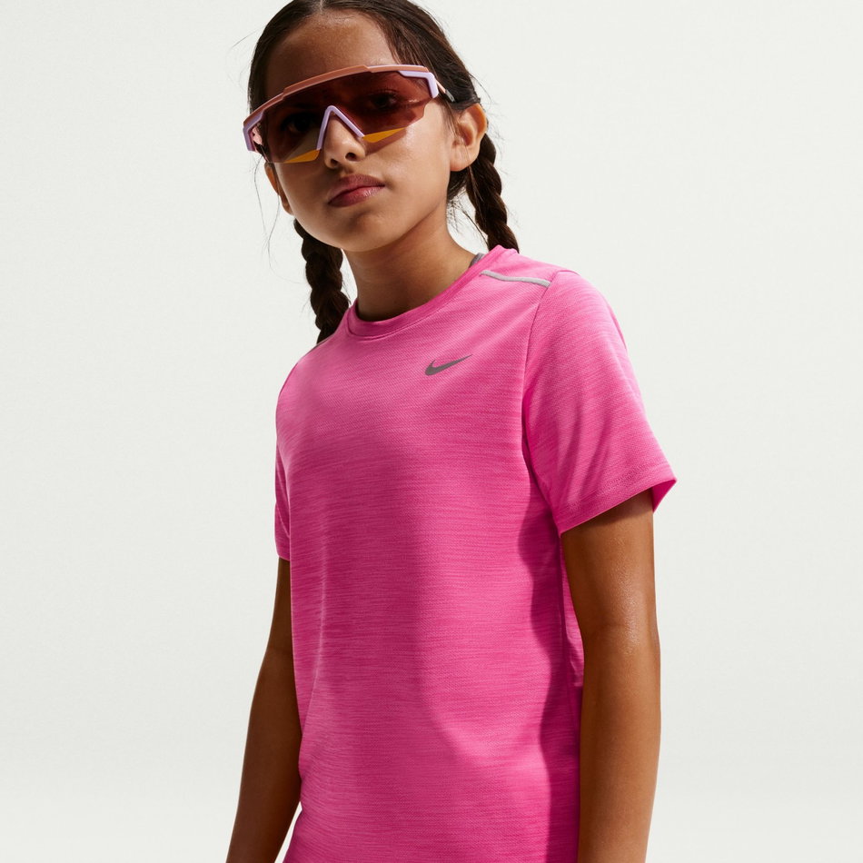 Dri-FIT Miler Ss Top Çocuk Pembe Tişört
