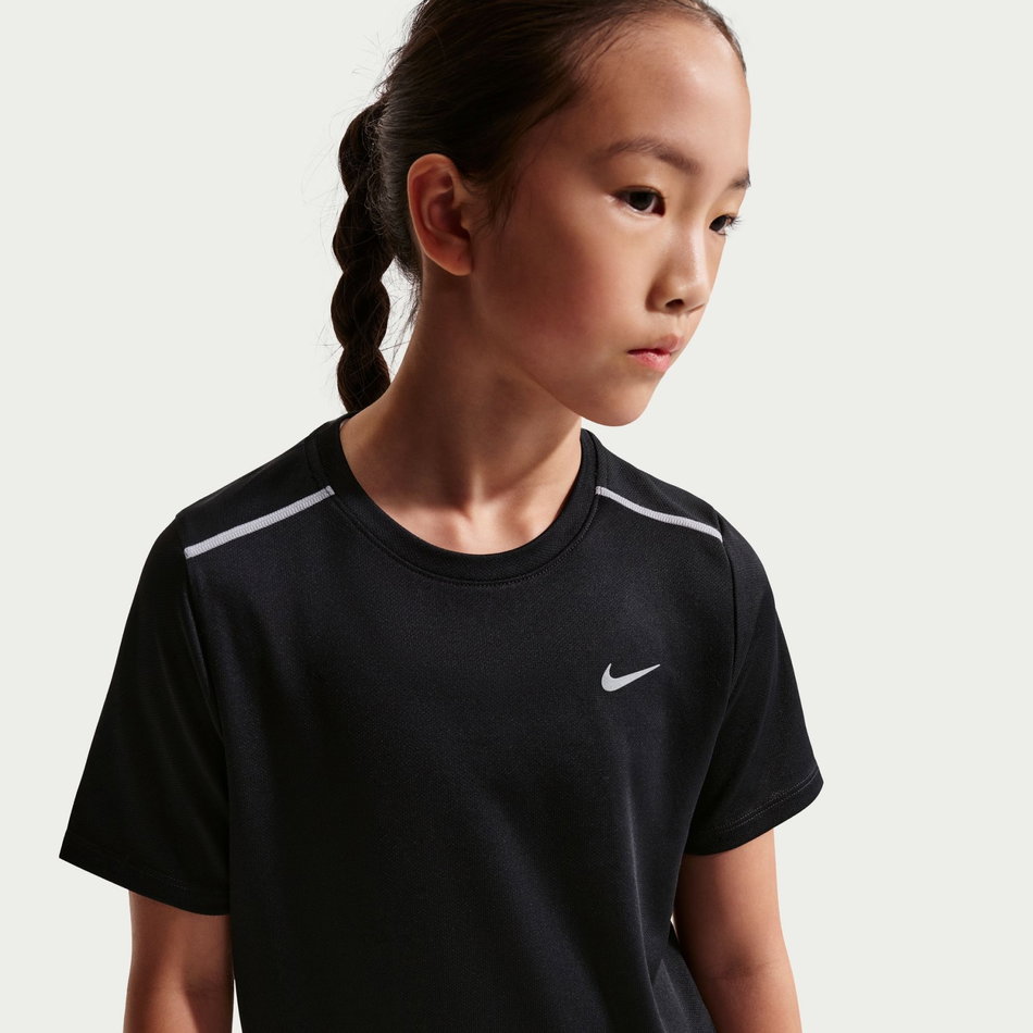 Dri-FIT Miler Ss Top Çocuk Siyah Tişört