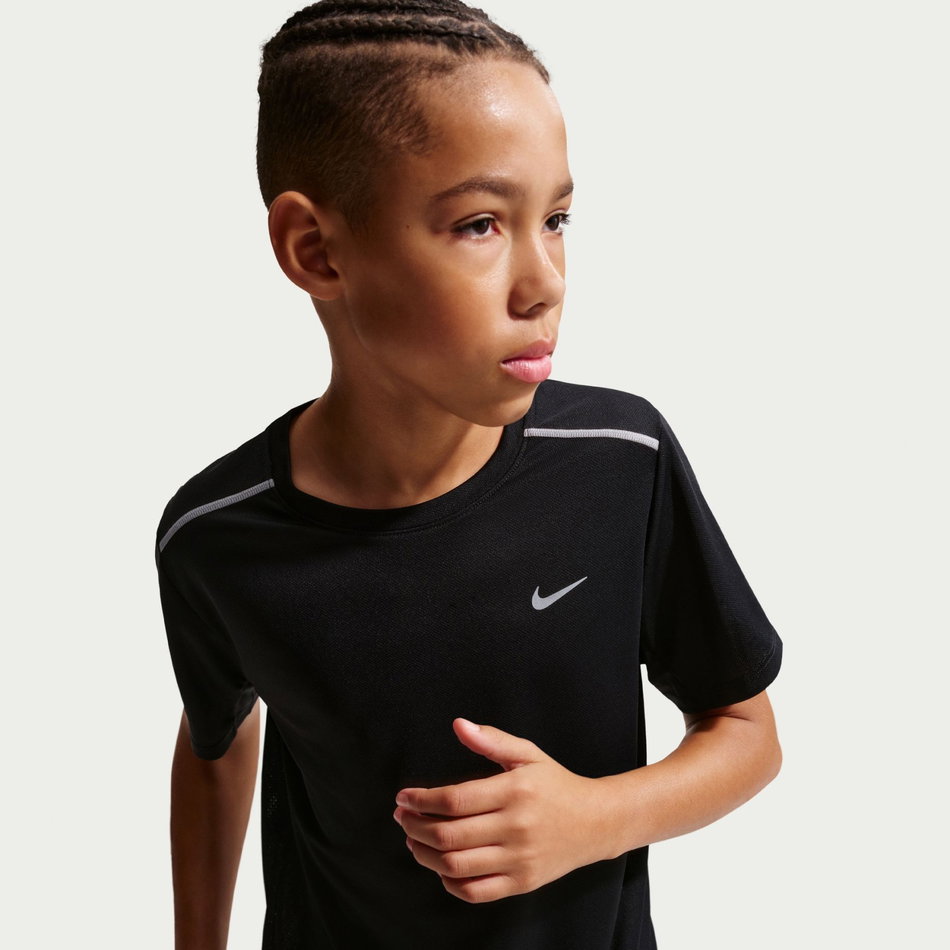 Dri-FIT Miler Ss Top Çocuk Siyah Tişört