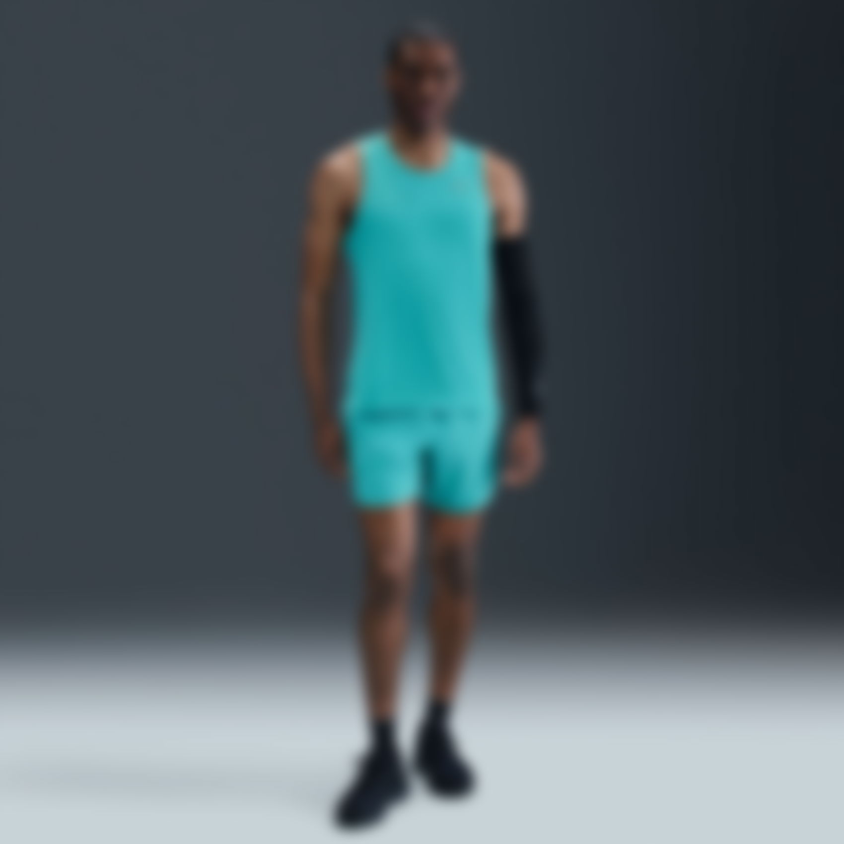 NIKE - Dri-FIT Miler Tank Erkek Mavi Atlet