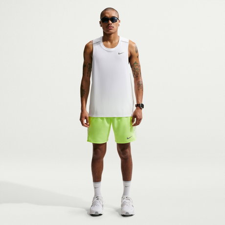 NIKE - Dri-FIT Miler Tank Top Erkek Beyaz Atlet (1)