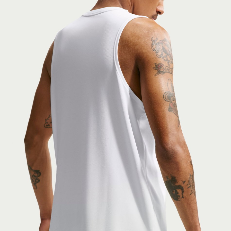 Dri-FIT Miler Tank Top Erkek Beyaz Atlet