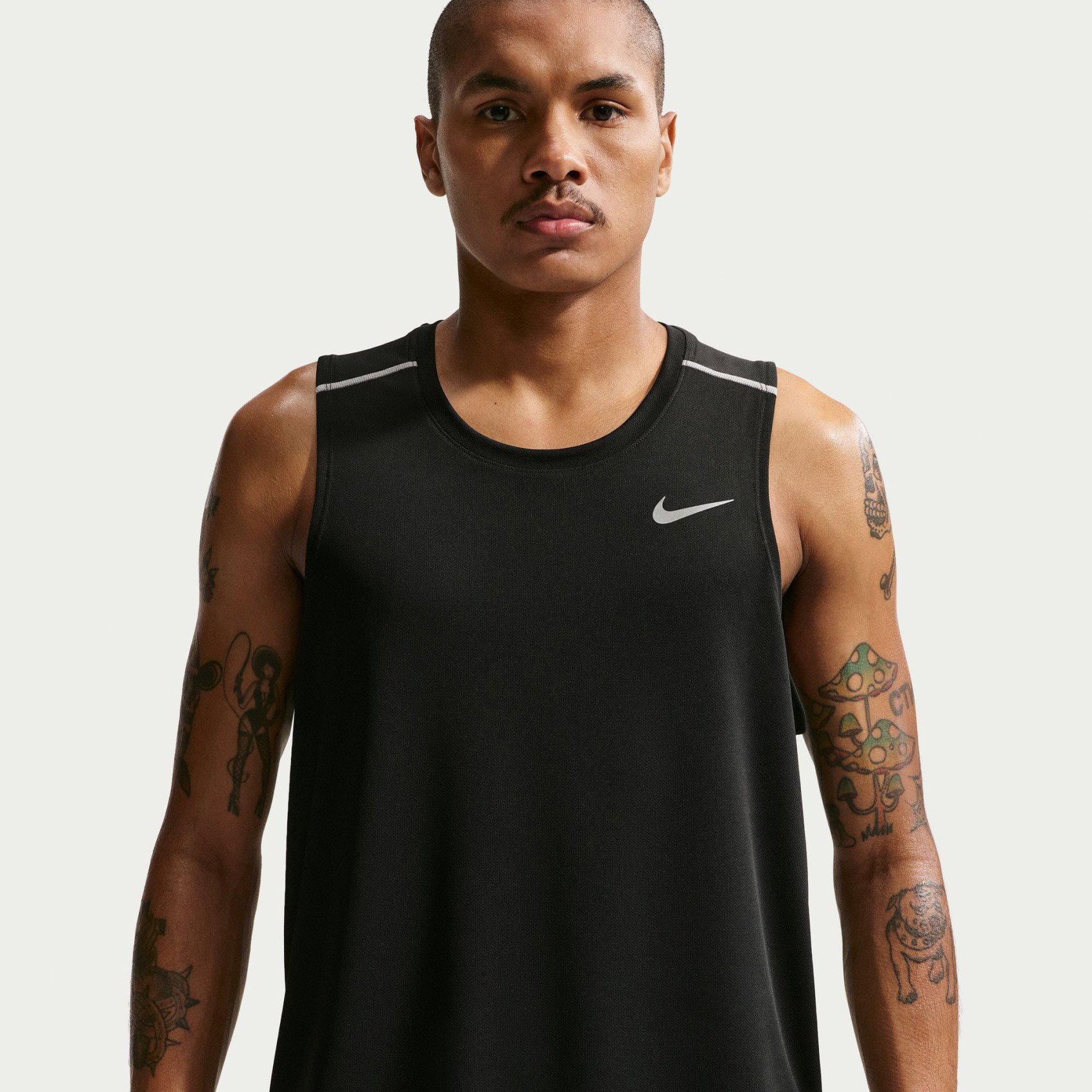 NIKE - Dri-FIT Miler Tank Top Erkek Siyah Atlet