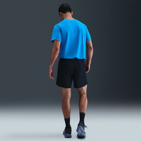 NIKE - Dri-FIT Miler UV Erkek Mavi Koşu Tişörtü (1)