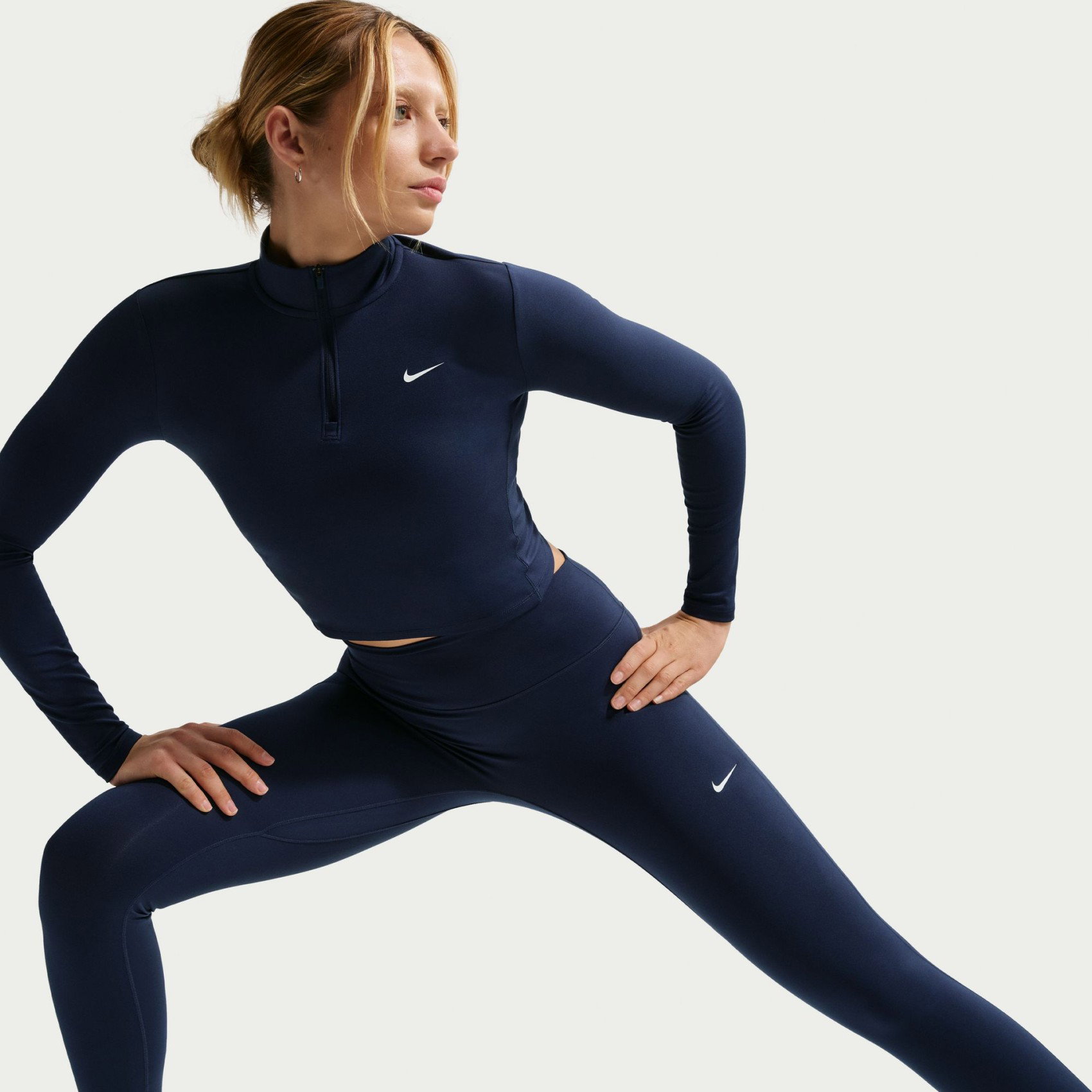 Nike Dri-FIT One Hr Tight Kadın Mavi Tayt HJ9195-413