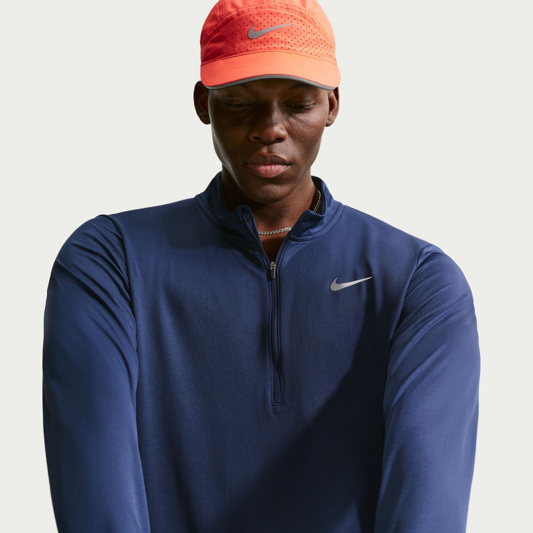 Nike Dri-FIT Pacer Top Hz Erkek Mavi Sweatshirt FQ2494-410