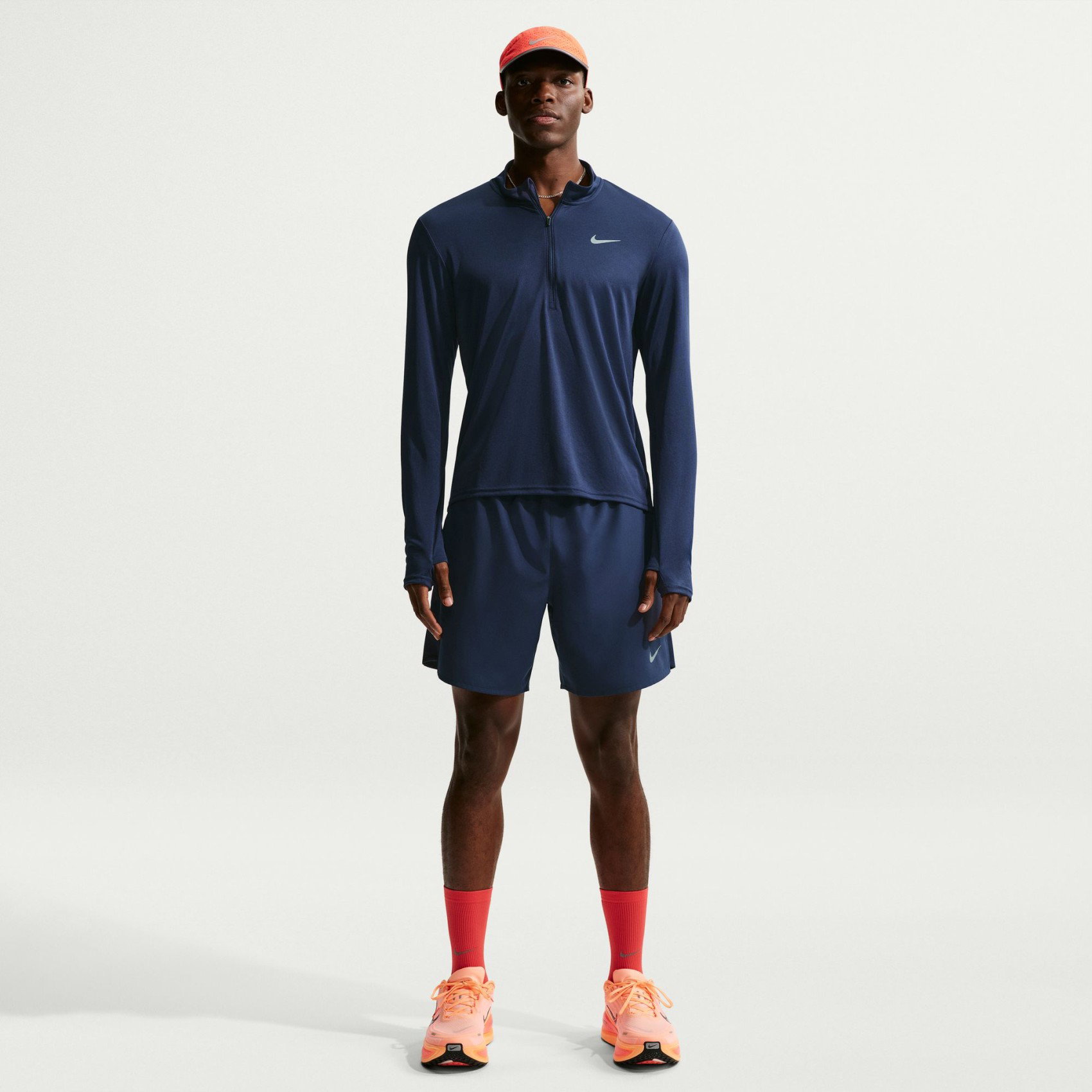 Nike Dri-FIT Pacer Top Hz Erkek Mavi Sweatshirt FQ2494-410