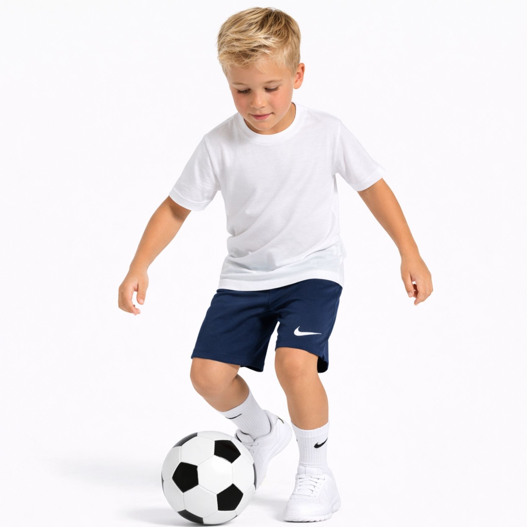 NIKE - Dri-FIT Park III Short Çocuk Mavi Şort