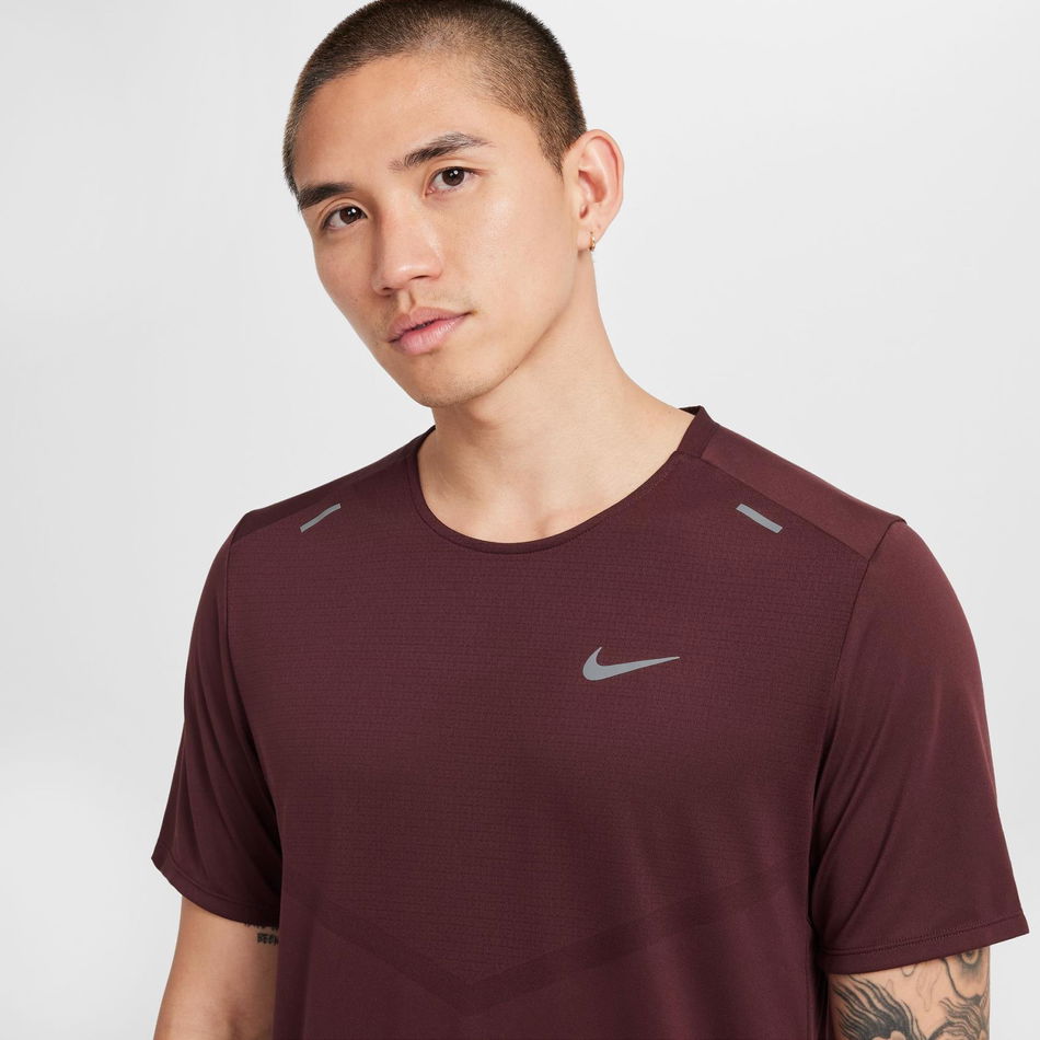 Dri-FIT Rise 365 SS Erkek Bordo Tişört