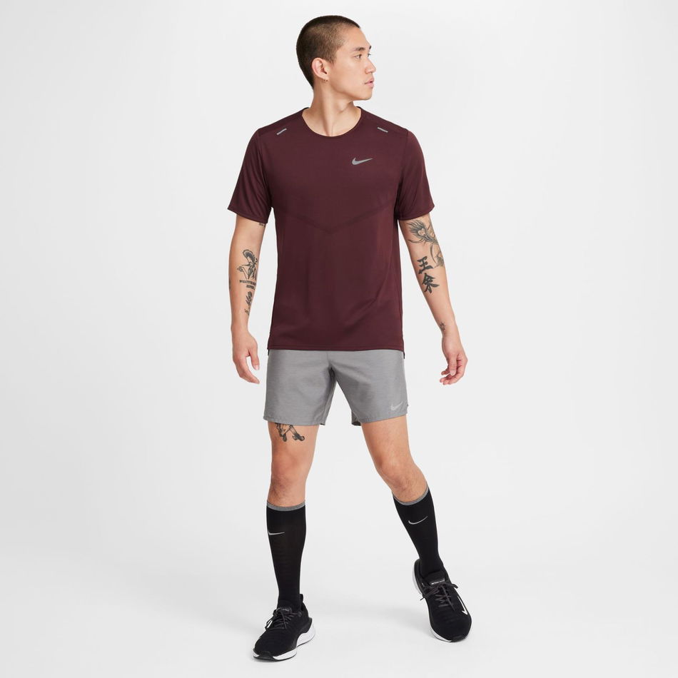 Dri-FIT Rise 365 SS Erkek Bordo Tişört