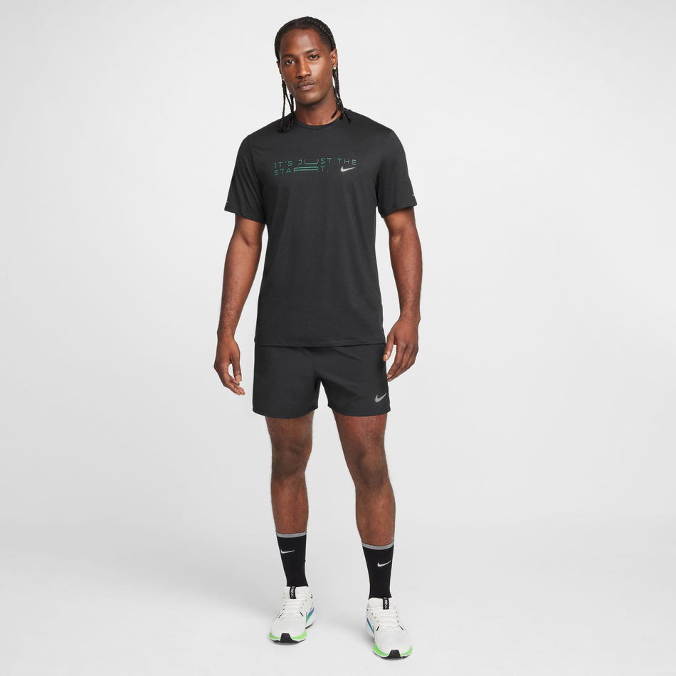 Dri-FIT Rise 365 SS Kipchoge Erkek Siyah Tişört