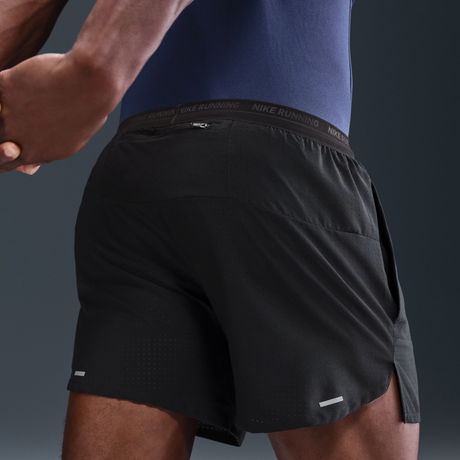 NIKE - Dri-FIT Stride 5BF Perforated Short Erkek Siyah Şort (1)