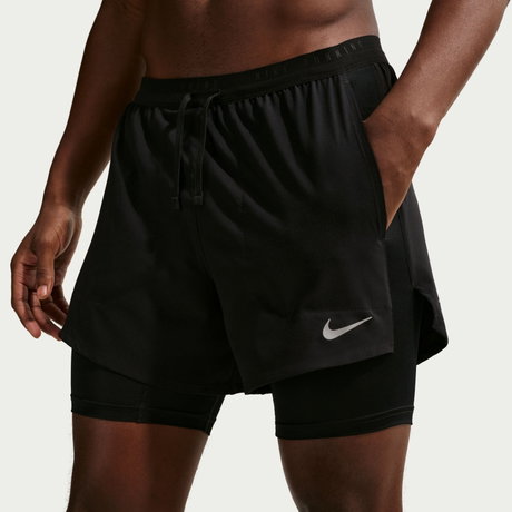 NIKE - Dri-FIT Stride 5IN Hybrid Short Erkek Siyah Şort